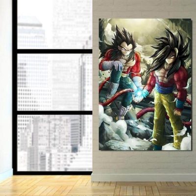 Dragon Ball Son Goku Vegeta SSJ4 Fan Art 1Pc Canvas Print 2 - Dragon Ball Z Mall