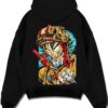 GOKARMY A.black hoodie flat back design - Dragon Ball Z Mall
