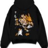GOKV2EX A.black hoodie flat back design - Dragon Ball Z Mall